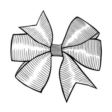 A bow ribbon gift Stock Illustration