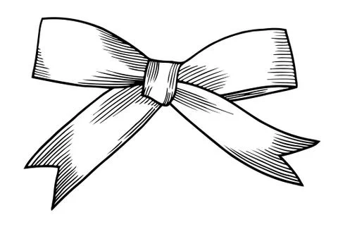 A bow ribbon gift Stock Illustration