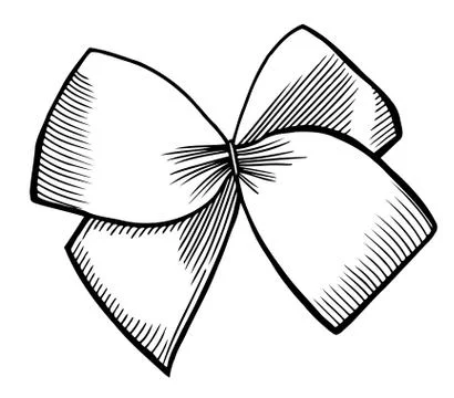 Bow with ribbon. Stock Illustration
