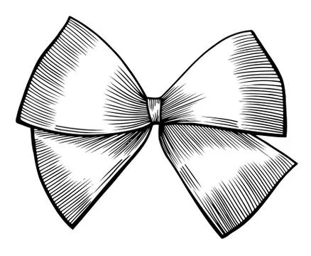 Bow with ribbon. 스톡 일러스트