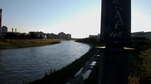 Bow River At Sunset 스톡 동영상 37871908