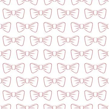 Bow. Seamless pattern for simple backgrounds, textures, and packaging イラスト素材