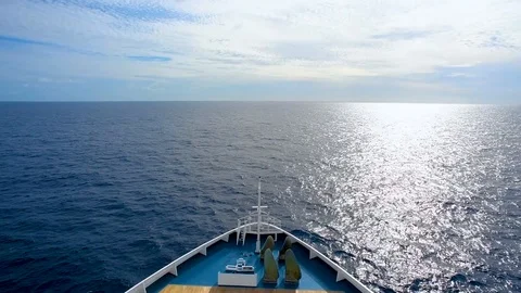 Bow of Ship Stock Footage 127207695
