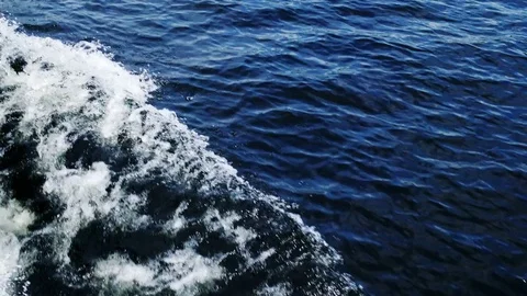 The bow of the ship lifts the waves Stock Footage 78219622