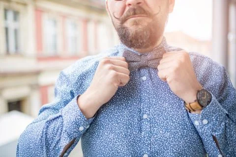 Bow tie is back on top Stock Photos