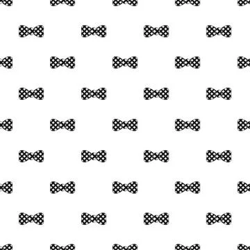 Bow tie in the box pattern seamless Stock Illustration