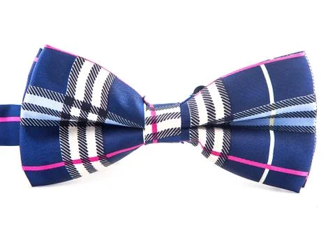 Bow tie in a cage, colored, five colors isolated on a white background 写真素材