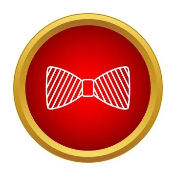Bow tie clothes accessory for formal wear icon Stock-Illustration