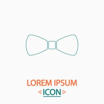 Bow tie computer symbol 스톡 일러스트