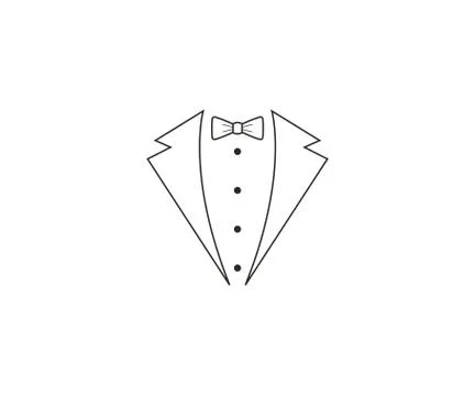 Bow tie, dress code icon. Vector illustration. Stock Illustration