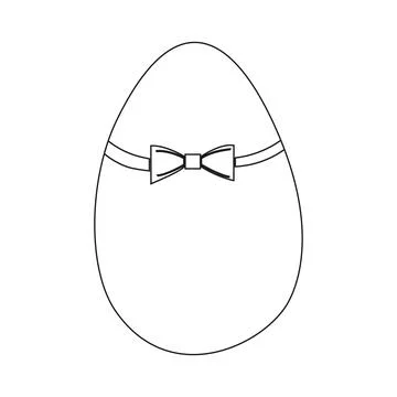 Bow tie egg Иллюстрация