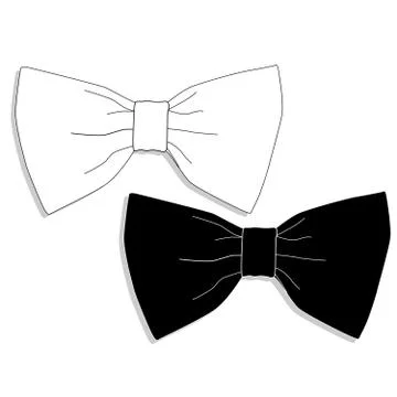 Bow tie fasion set. Vector. Stock Illustration
