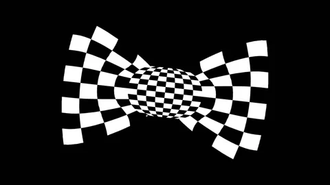 Bow tie. Flag of the finish Stock-Footage 92009242