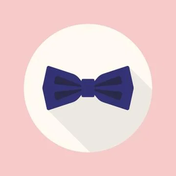 Bow tie flat icon Stock Illustration