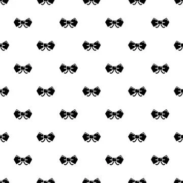 Bow tie hipster pattern seamless Stock Illustration