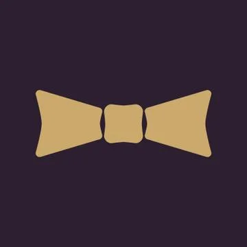 The bow tie icon. Bow Tie symbol. Flat Stock Illustration