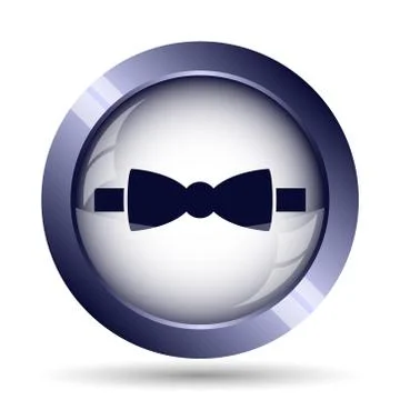 Bow tie icon. Internet button on white background.. Stock Illustration