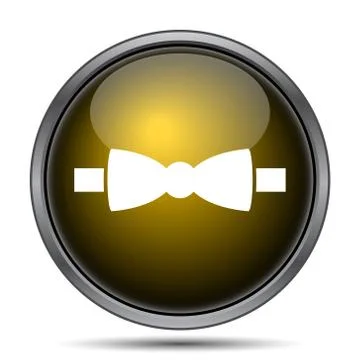 Bow tie icon. Internet button on white background.. Stock Illustration
