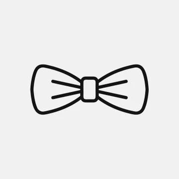 Bow tie icon logo design. simple flat vector illustration Illustrazione stock
