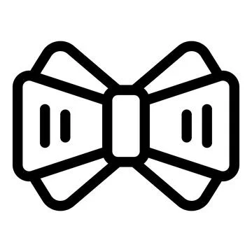 Bow tie icon representing elegance and style for fashion Stock Illustration
