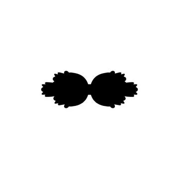 Bow tie icon. Simple style man fashion poster background symbol. Bow tie te.. Stock Illustration