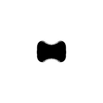 Bow tie icon. Simple style man fashion poster background symbol. Bow tie te.. Stock Illustration