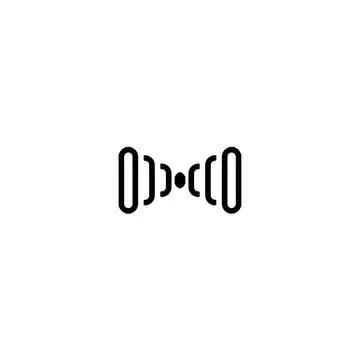 Bow tie icon. Simple style man fashion poster background symbol. Bow tie te.. Stock Illustration