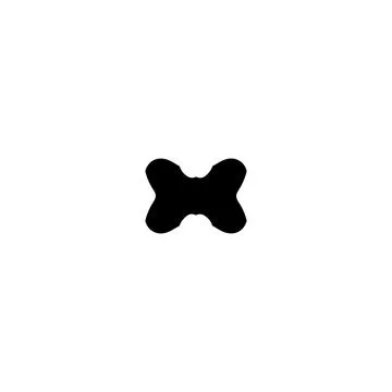 Bow tie icon. Simple style man fashion poster background symbol. Bow tie te.. Illustrazione stock