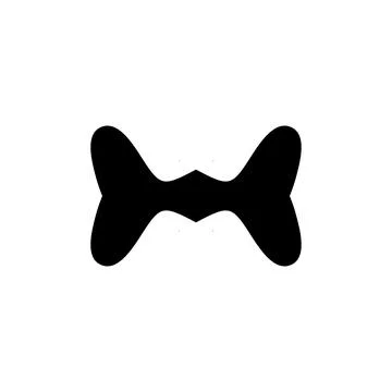 Bow tie icon. Simple style man fashion poster background symbol. Bow tie te.. Stock Illustration