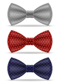 Bow tie for men a suit vector illustration Stock Illustration
