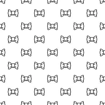 Bow tie outline seamless pattern background texture 스톡 일러스트