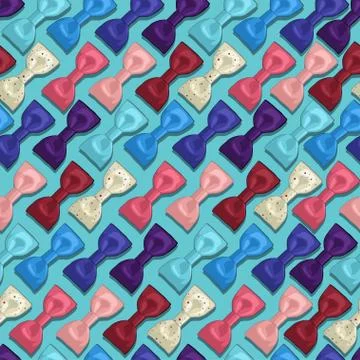 Bow tie pattern Stock Illustration