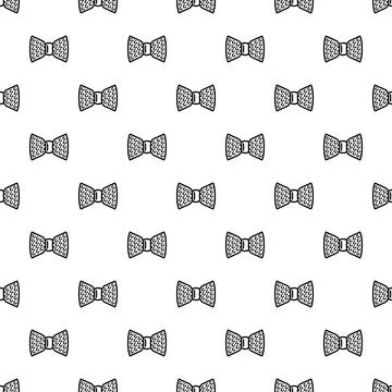 Bow tie pattern indicating elegance and formal style Illustrazione stock