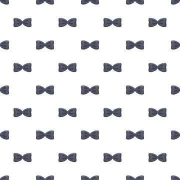 Bow tie pattern indicating formal fashion and style Illustrazione stock
