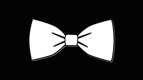 Bow tie seamless loop animation. Black b... | Stock Video | Pond5