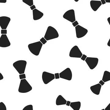 Bow tie seamless pattern background. Business flat vector illustration. Neckt Stockillustratie