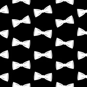 Bow Tie Seamless Pattern, Father s Day Background Illustration Illustrazione stock