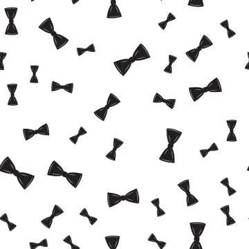 Bow Tie Seamless Pattern, Father s Day Background Vector Illustration Stock Illustration