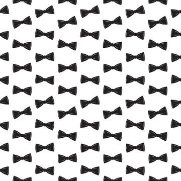 Bow Tie Seamless Pattern, Father s Day Background  Illustration Stock Illustration