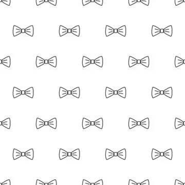 Bow tie seamless pattern 库存插图