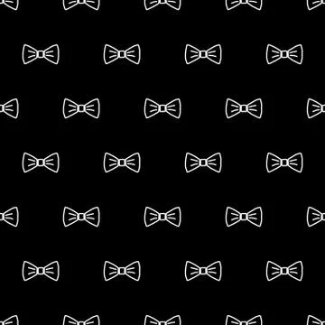 Bow tie seamless pattern Stock Illustration
