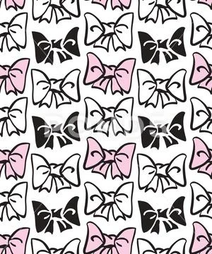 Bow tie seamless pattern Stockillustratie