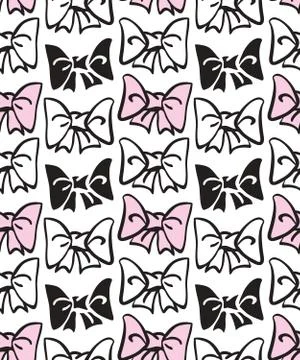 Bow tie seamless pattern Stock Illustration
