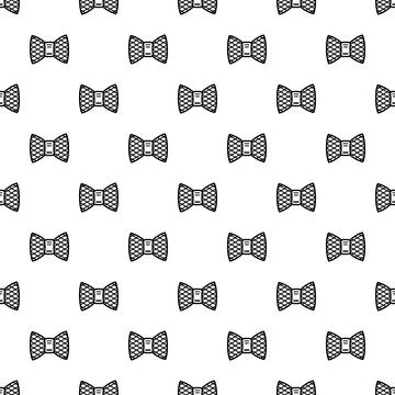 Bow tie seamless pattern illustration for fabric and wallpaper Stock Illustration