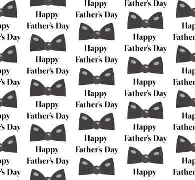 Bow tie seamless patterns. Father's Day holiday concept repeating texture, .. Stock Illustration