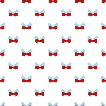 Bow tie shirt pattern seamless vector Stock Illustration