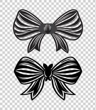 Bow tie vector design, black bow tie silhouette, black bow tie icon Stock-Illustration