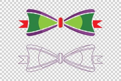 Bow tie vector illustration design, bow tie icon, bow tie line art Stock Illustration