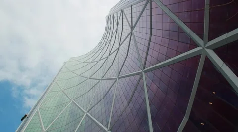The Bow Tower in Downtown Calgary - Timelapse 스톡 동영상 40614084