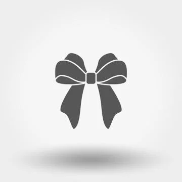 Bow. Universal Icon. Vector illustration. Flat design Stock Illustration